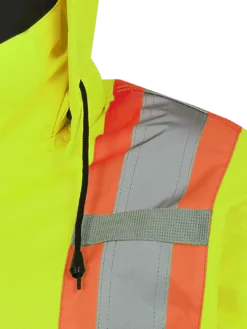 Hi-Vis Work Wear Pioneer 150D Waterproof Hi Vis Rain Jacket | XS-5XL