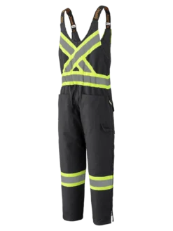 Pioneer Insulated Hi Vis Quilted Cotton Duck Bib Overall | Limited Size Selection Hi-Vis Work Wear