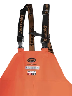 Flame Resistant Work Wear Pioneer Hi Vis FR PU/Cotton Rain Bib Pants | XS-4XL