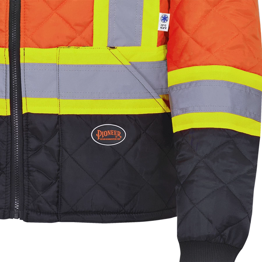 Pioneer Quilted Poly Hi Vis Freezer Jacket | S-5XL 10 Pioneer Quilted Poly Hi Vis Freezer Jacket | S-5XL