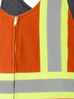 Pioneer Insulated Hi Vis Quilted Cotton Duck Bib Overall | S-4XL Hi-Vis Work Wear