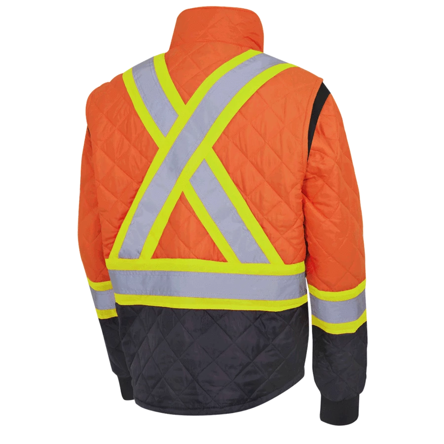 Pioneer Quilted Poly Hi Vis Freezer Jacket | S-5XL 8 Pioneer Quilted Poly Hi Vis Freezer Jacket | S-5XL