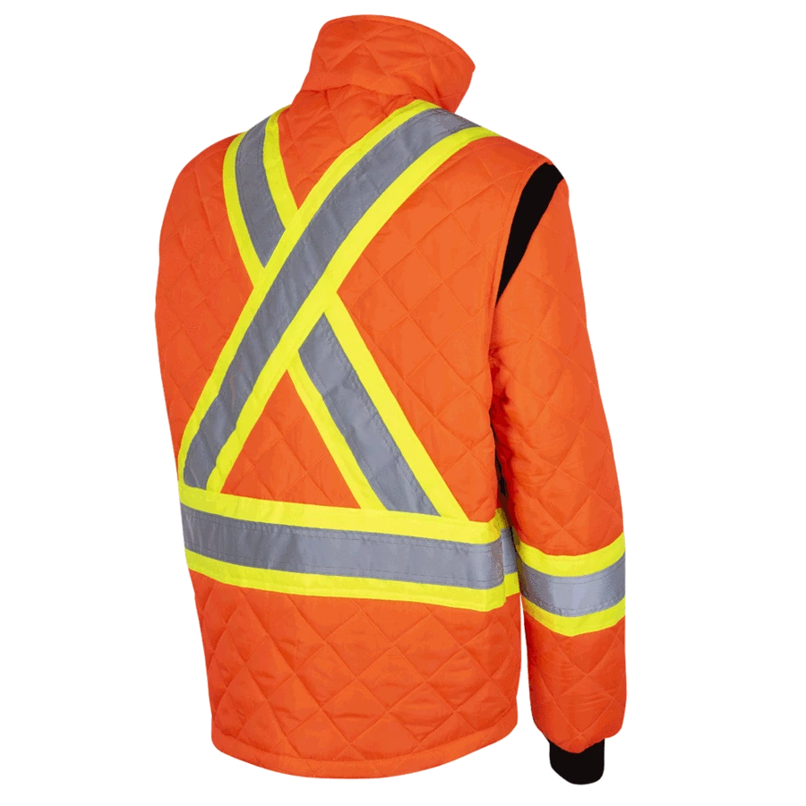 Pioneer Quilted Poly Hi Vis Freezer Jacket | S-5XL 16 Pioneer Quilted Poly Hi Vis Freezer Jacket | S-5XL