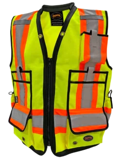 Pioneer Hi Viz 1200D High Denier Surveyor's Vest | Sizes Small - 5XL Hi-Vis Work Wear