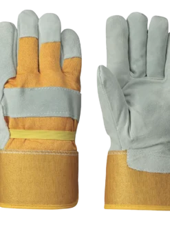 Pioneer Red Foam Insulated Fitter's Cowsplit Gloves | Pack Of 12 Pairs Work Gloves