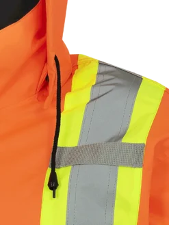 Hi-Vis Work Wear Pioneer 150D Waterproof Hi Vis Rain Jacket | XS-5XL