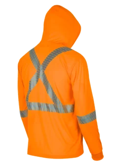 Pioneer Birdseye Safety Hoodie Shirt With Kangaroo Pocket | Limited Size Selection Hi-Vis Work Wear