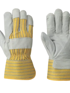 Work Gloves Pioneer Superior Grade Fitter's Cowsplit Gloves With Rubberized Safety Cuff | Pack Of 12 Pairs