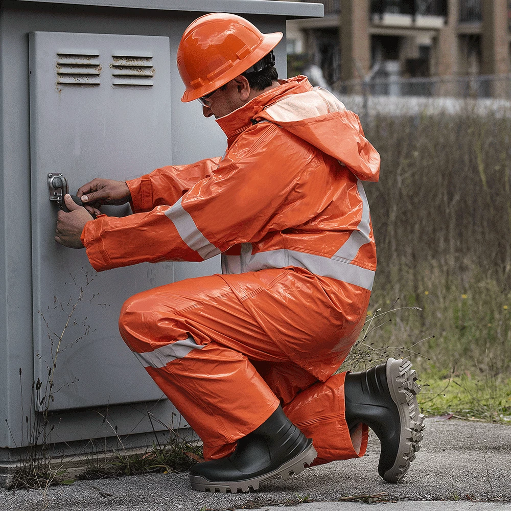 Flame Resistant Work Wear Ranpro Utili-Gard® FR/ARC Rated Bib Pants - PVC Coated Nomex®/Kevlar® | Orange | Sizes XS - 4XL 8 Flame Resistant Work Wear Ranpro Utili-Gard® FR/ARC Rated Bib Pants - PVC Coated Nomex®/Kevlar® | Orange | Sizes XS - 4XL