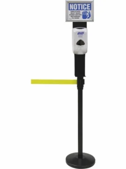 Zenith Safety Sign & Dispenser Holder For Crowd Control Post Safety Supplies