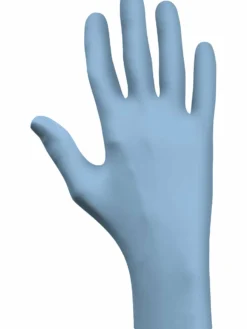 Work Gloves Showa 7500PF Blue Nitrile 4-Mil Biodegradable Powder-Free Examination Gloves - Box Of 100