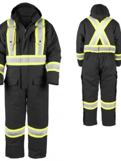Terra Hi-Vis Canvas Insulated Coveralls | Limited Size Selection Hi-Vis Work Wear