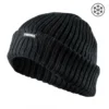Work Hats Terra Knitted Rib Toque | Black 2 Work Hats Terra Knitted Rib Toque | Black