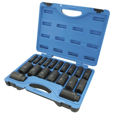 Jet 1/2" Drive SAE Deep Impact Socket Set | 6 Point |19 Piece Power Tool Accessories 3 Jet 1/2" Drive SAE Deep Impact Socket Set | 6 Point |19 Piece Power Tool Accessories