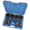 Jet 1" Dr. Jumbo Impact Socket Set - SAE Jumbo - 6 Point - 12 Piece Power Tool Accessories