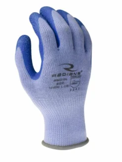 Radians Breathable Polyester Glove With Crinkle Latex Palm - Pack Of 12 Pairs Work Gloves